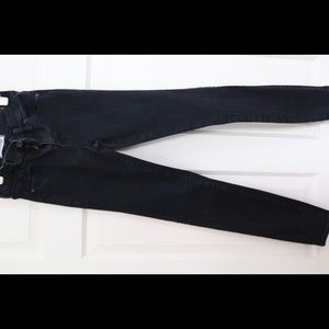 Madewell High Riser Skinny Black denim